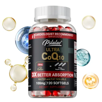 Viên nang mềm CoQ10 100mg - Hấp thụ tốt hơn gấp 3 lần, tốt cho tim mạch và sản xuất năng lượng, chất chống oxy hóa, vitamin và thực phẩm bổ sung Coenzyme Q10,