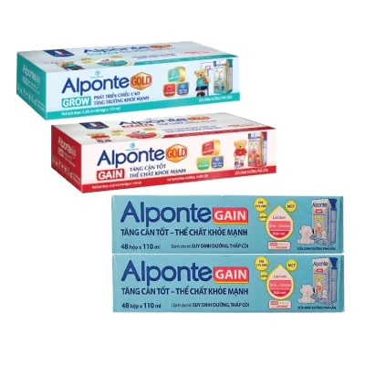 Sữa bột pha sẵn Alponte các loại 110ml (thùng 48 hộp)