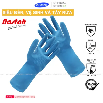 Combo 5 đôi Găng tay cao su đa dụng chống hóa chất, lau sàn, rửa chén bát, FL2 SAFEMALL Malaysia bền dai