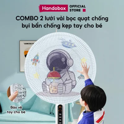 COMBO 2 Lưới Bọc Quạt Chống Kẹp Tay An Toàn Cho Bé Handobox Bọc Lồng Quạt Chống Bụi Bẩn Côn Trùng