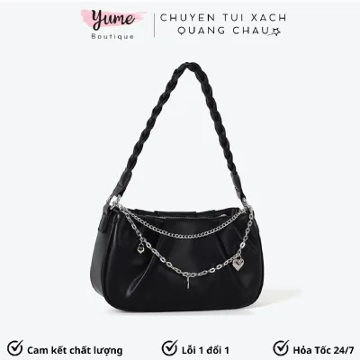 Túi Xách Nữ Đeo Chéo Đeo Vai Thời Trang Phối Xích Siêu Xinh Phong Cách Hàn Quốc Yu74