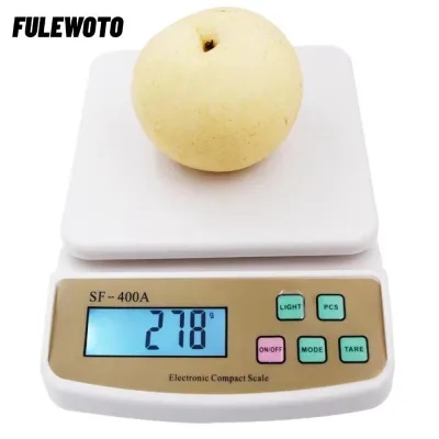 Cân nhà bếp FILEWOTO, Màn hình LCD có đèn nền LED Cân điện tử kỹ thuật số, Di động 1g Độ chính xác 10kgx1g Cân chính xác Cân trọng lượng trái cây Sử dụng nhà bếp