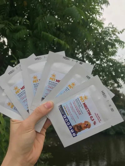 Combo of 5 Packs (Get 1 Pack Free, 6 in Total) Pet-Mectin Flea and Tick Treatment Food Mix Powder for Dogs and Cats