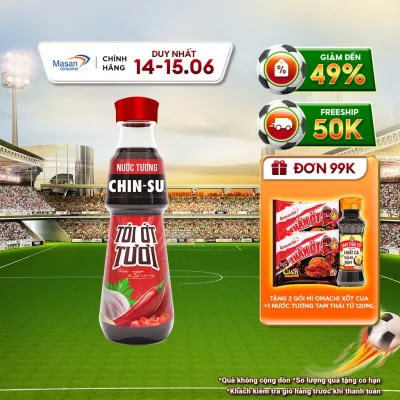 Nước Tương CHIN-SU Tỏi Ớt Chai 330ml