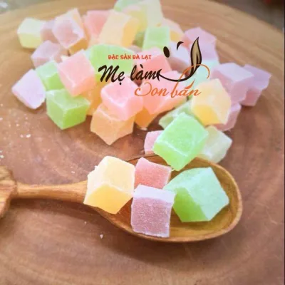 Kẹo dẻo dâu sữa - Ăn vặt trẻ em ngon - bánh kẹo mứt Tết, quà biếu Tết, Đặc sản Đà Lạt _Mẹ làm con bán
