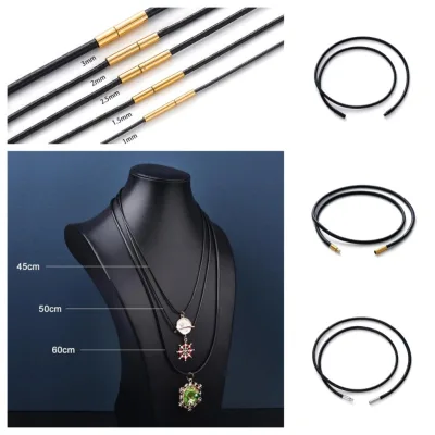 St. kunkka Vòng Cổ Da 45-60cm, Khóa Từ Thép Không Gỉ, Phụ Kiện Trang Sức DIY