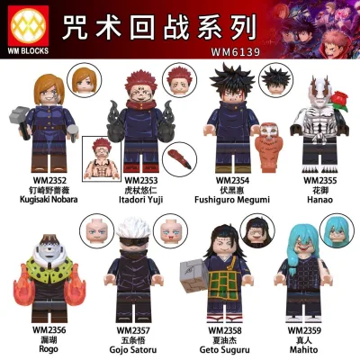 Jujutsu Kaisen Mô hình Lắp ráp Chú Hồi Thuật Chiến anime nổi tiếng Nhật Bản gồm nhiều nhân vật Gojo Yuji Megumi Nobara