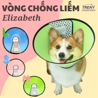 Loa đeo chống liếm, vòng cổ đeo chống liếm cho chó, vòng loa chụp cổ bảo vệ chống cắn cho thú cưng