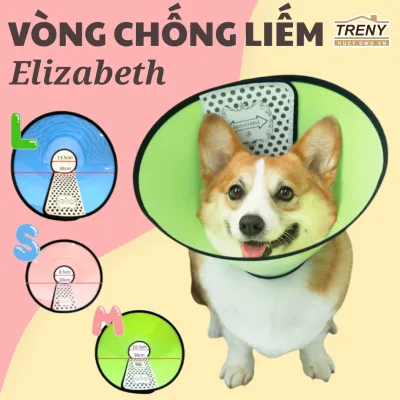 Loa đeo chống liếm, vòng cổ đeo chống liếm cho chó, vòng loa chụp cổ bảo vệ chống cắn cho thú cưng