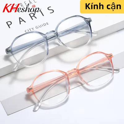 Xu Hướng Kính CẬN THỊ cho Nữ đủ độ từ 0 đến -6.00 độ gọng tròn nhựa PC phong cách Retro chống tác nhân gây hại từ các thiết bị điện tử an toàn bảo vệ mắt mã Y3121 - kheshop