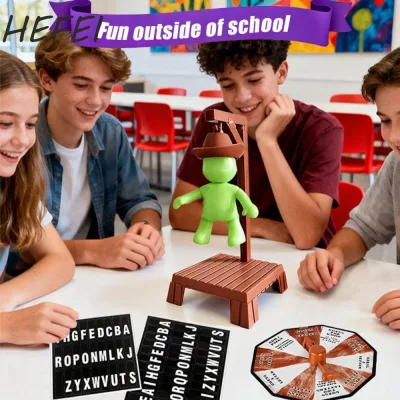 HEFEI Hangman Board Games, Với Búp bê Tương tác Hangman Trò chơi từ bí ẩn, Trò chơi thông thường Giáng sinh Phát triển trí thông minh Nhiều người chơi Trò chơi treo bàn tiệc