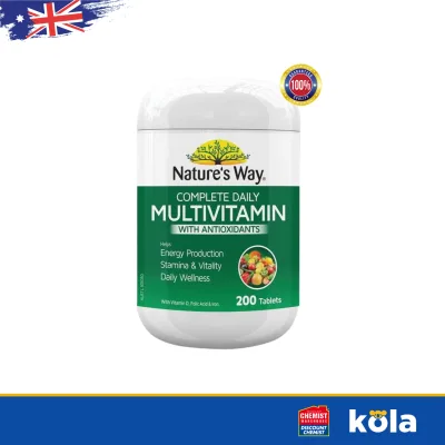 Viên uống Vitamin tổng hợp của Úc Nature’s Way Complete Daily Multivitamin 200 Viên