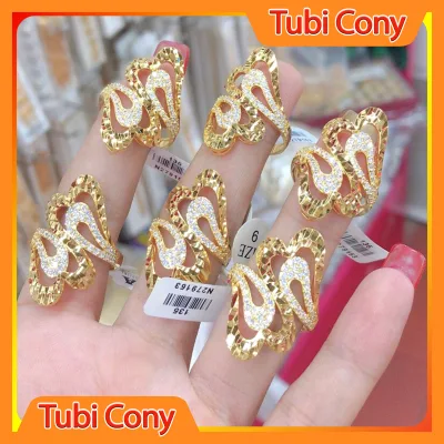 [ N279 ] Nhẫn Nữ Mạ Vàng 18K  Mẫu 100.033.1904 - Mang đi chơi, đi tiệc đều đẹp - Tubi Cony - trang sức nữ - QT