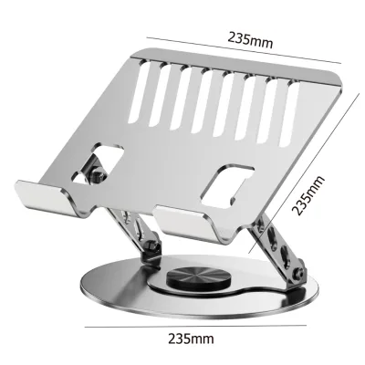 Giá đỡ máy tính bảng xoay 360 độ, giá đỡ hỗ trợ kim loại để bàn, mô hình tiện ích máy tính xách tay tiên tiến