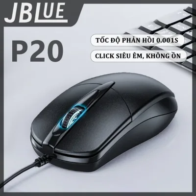 Chuột Có Dây JBLUE P20 - Siêu Êm DPI 1200 Chơi Game & Văn Phòng - Giá Rẻ