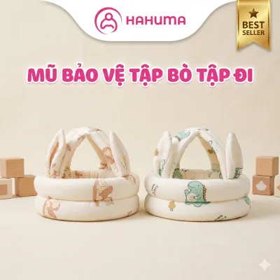 Mũ Bảo Hiểm HAHUMA Cho Bé Tập Đi, Tập Bò, Tập Ngồi - Mũ Bảo Vệ Đầu Chống Va Đập Giảm Chấn Thương Cho Bé