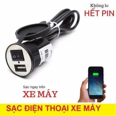 Sạc Điện Thoại Trên Xe Máy Thông Minh: Tiện Ích Tự Ngắt Khi Đầy - Phụ Kiện Chất Lượng Cao