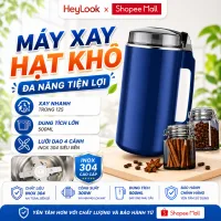Máy Xay Hạt Khô Máy Xay Thịt Đa Năng Cối Thủy Tinh Công Suất 300W Kèm 4 Lưỡi Dao Siêu Sắc Bén 3 Nấc Điều Chỉnh
