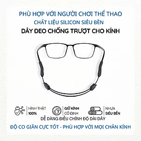 Dây đeo mắt kính giữ gọng kính, chơi thể thao chống rơi kính Trượt Chất Liệu Nhựa Silicon, Ôm Sát Vòng Đầu Phiên Bản Nâng Cấp Chơi Thể Thao Sports
