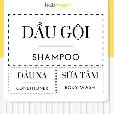 Tem nhãn decal dán chống nước, bền màu dầu gội, sữa tắm, dầu xả, nước rửa tay, nước rửa chén.