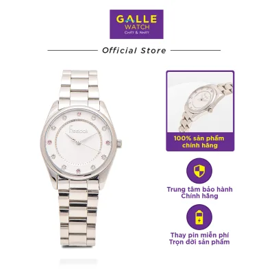 Đồng Hồ Nữ FREELOOK Eiffel - Galle Watch Store - Đồng Hồ Mặt Tròn Đính Đá, Kính Cứng Chống Nước, Dây Đeo Thép Không Gỉ, Đồng Hồ Nữ Sang Trọng, Cao Cấp, Bảo Hành 24 Tháng, Thay Pin Miễn Phí Trọn Đời FL.1.10173