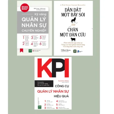 Sách - Combo Dẫn Dắt Một Bầy Sói Hay Chăn Một Đàn Cừu + Kỹ Năng Quản Lý Nhân Sự Chuyên Nghiệp + KPI Công Cụ Quản Lý NS