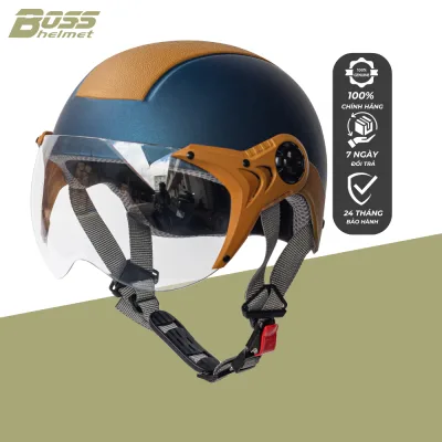 Boss At3.3K 1/2 Head Helmet - Hd Clear Glass, Safe, Fashionable