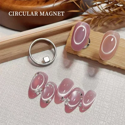 Lỗ Đen Mắt Mèo Móng Tay Nghệ Thuật Nam Châm Hút Rỗng Mắt Mèo Từ Tính Móng Tay Nghệ Thuật Nam Châm Nhẫn Cho Gel Từ Tính Sơn Móng Tay Dụng Cụ Làm Móng Tay