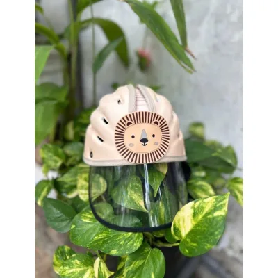 Mũ Bảo Vệ Đầu Bé - Nón Bảo Hiểm Bảo Vệ Đầu Bé Tập Ngồi Xe Có Tấm Chắn Bụi - Nón Bảo Hộ Trẻ Em