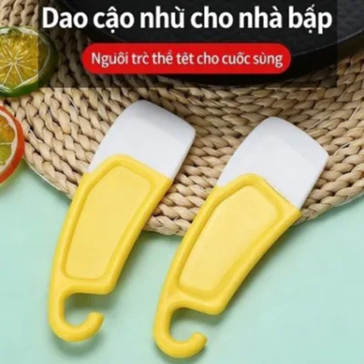 Sanwildly🌺Dụng cụ vệ sinh nồi chống dính,có đáy phẳng, dùng để cạo thức ăn thừa trên chảo
