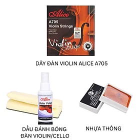 Bộ 4 Dây Đàn Violin Alice A705
