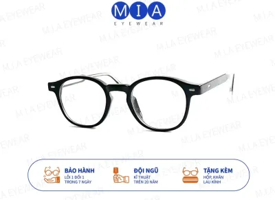 Gọng kính nhựa MIA EYEWEAR G71 dáng tròn thời trang nam nữ càng cốt kim loại chắc chắn