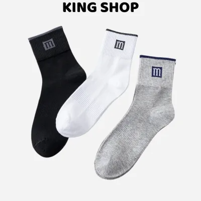Tất nam cổ lững cao cấp co dãn thể thao cotton mềm mịn thoáng mát Kingshop T3480