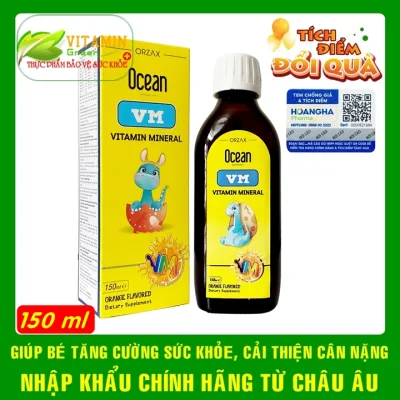Multivitamin for Babies Ocean Vm Helps Your Baby Develop Comprehensively | Genuine Imported from Europe