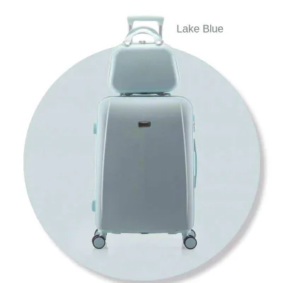 Vali du lịch thời trang ngoại thương 20 inch, hộp kết hợp, kéo, vali nữ, bánh xe đa năng chống trầy xước
