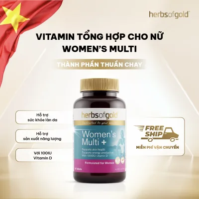 Herbs of Gold Women's Multi – Multivitamin for Women, Supports Daily Health - 60 Tablets