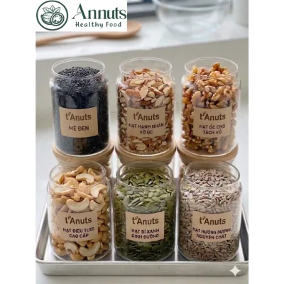 Hạt Annuts các loại chất lượng, hạnh nhân vỡ nấu sữa, hạt điều rang, hạt óc chó, mè, hạt bí, hạt mix