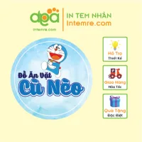 Tem Nhãn Sticker Decan Nhựa Sữa Chống Nước Intemre.com Cắt Sẳn Thiết Kế Theo Yêu Cầu Số Lượng Ít A3
