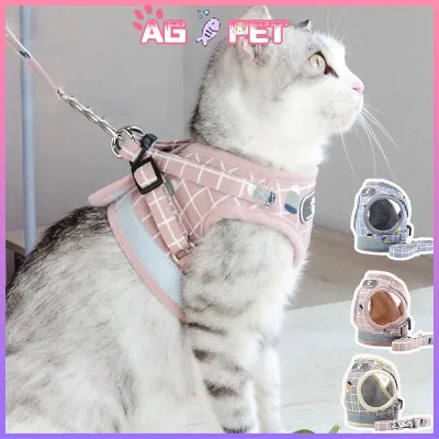 Dây dắt cho pet Chó mèo, dây dắt áo yếm dẫn pet đi dạo,Dây dắt thú cưng có dây xích, phản quang và thoáng khí