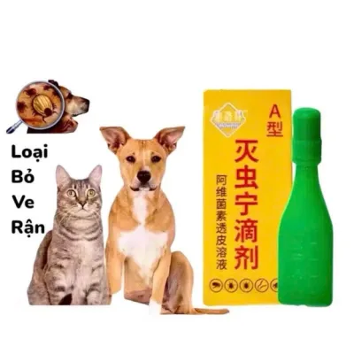 Nhỏ gáy ve rận, bọ chét, bọ nhảy cho chó mèo