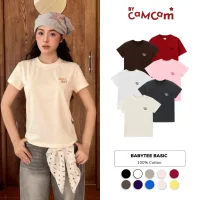 Áo Thun Baby Tee 𝑩𝒚𝒄𝒂𝒎𝒄𝒂𝒎 Basic BLACK/WHITE/GREY HOT TREND AMD015