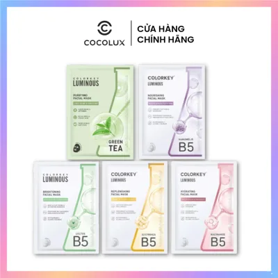 Mặt Nạ Giấy Colorkey Luminous Facial Mask 25ml Dưỡng Ẩm, Làm Dịu Da, Hỗ Trợ Dưỡng Sáng