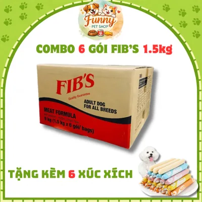 Combo 6 Packs X 1.5kg Fibs Dry Food for Adult Dogs | Balanced Nutrition