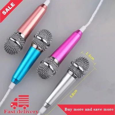 Microphone 3.5Mm Stereo Phòng Thu Mic KTV Karaoke Mini Microphone Với Tai Nghe Cho Điện Thoại Thông Minh Máy Tính Xách Tay PC Máy Tính Để Bàn Cầm Tay Âm Thanh