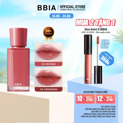 Son tint bóng căng mọng, trong trẻo BBIA Glow Tint