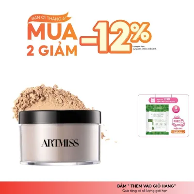 Phấn phủ bột ARTMISS transparent matte powder kiểm soát dầu 24h 30g