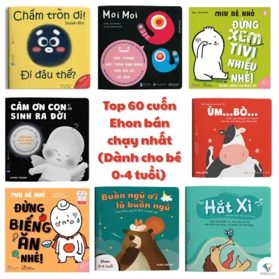 Sách - 60 cuốn Ehon được yêu thích nhất cho bé 0-6 tuổi - Lẻ cuốn