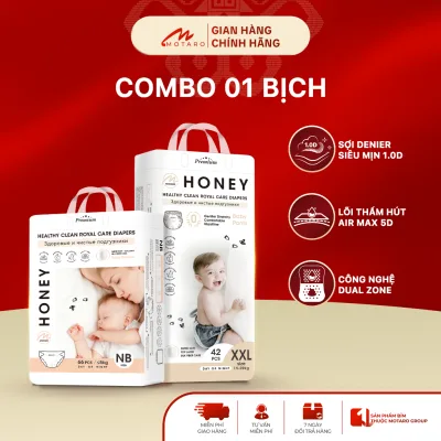 1 Bịch Tã Bỉm Dán/Quần Honey Premium Chính Hãng Motaro Cho Bé