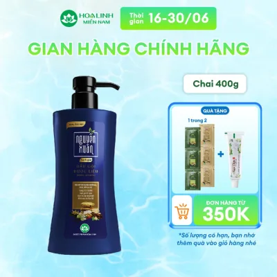Dầu gội Dược liệu Nguyên Xuân Sạch Gàu 365g km 35g