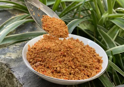 Muối tôm chính gốc Tây Ninh loại 1 hạt to hũ 500g cay mặn đậm đà siêu ngon - Đồ ăn vặt SUSUTOSHOP